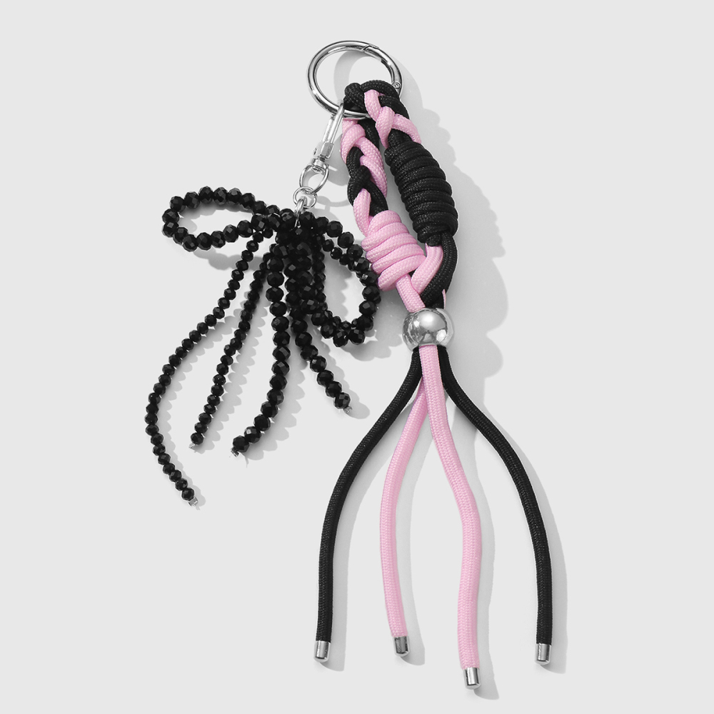 Breloques De Sac Pour Femme En Forme De Nœud Papillon Perlé 