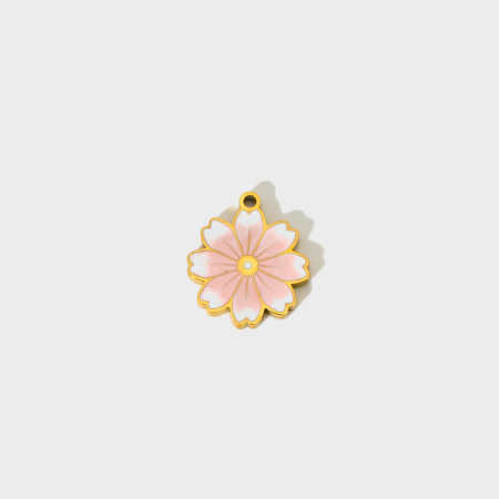 Pendentif Mignon En Acier Inoxydable Étanche, À Faire Soi-Même, Motif Fleur Et Champignon. 2