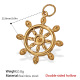 Pendentif double face creux en or Image20