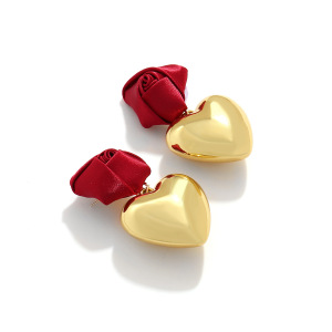1 Paire De Boucles D'Oreilles Pendantes Pour Femme, Série Classique, Motif Cœur Rétro Ccb h5 Image4
