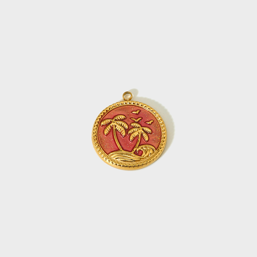 Pendentif En Acier Inoxydable Étanche Pour Femme, 1 Pièce, Accessoire De Collier Créatif À Faire Soi-Même Image4