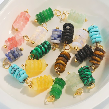 Pendentifs pour femmes en perles naturelles, acier inoxydable et pierre, étanches