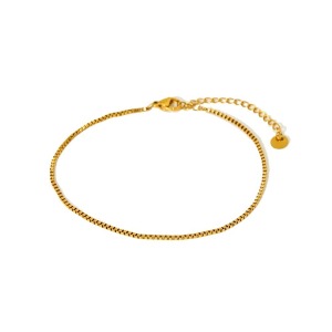 Bracelet Simple Et Étanche Pour Femme, En Acier Inoxydable Doré, Orné De 100 Pièces. h5 Image5
