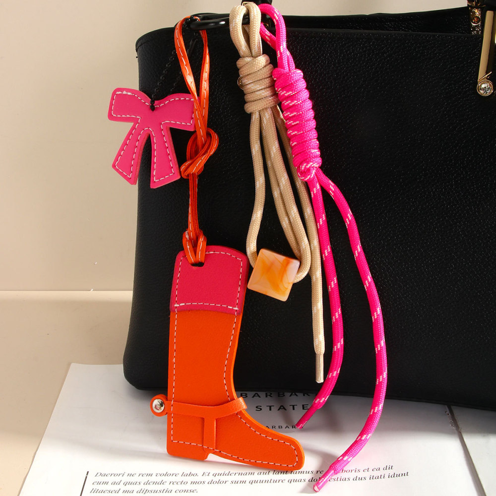 Accessoires De Bottes Colorblock Style Cowboy Western Et Breloques De Sac Pour Femme Image4