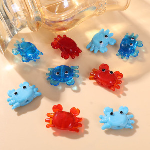 Perles De Verre Colorées En Forme De Crabe Océanique Pour Bijoux À Faire Soi-Même h5 Image4