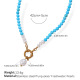 Collier en or turquoise/2 