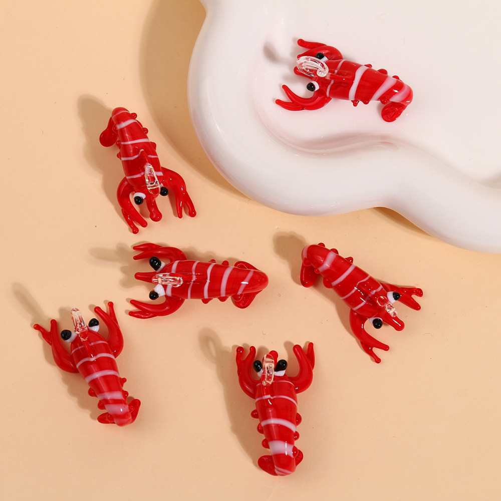 1 Pendentif En Verre De Homard Vif Pour Bijoux À Faire Soi-Même Image4
