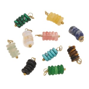 Pendentifs Pour Femmes En Perles Naturelles, Acier Inoxydable Et Pierre, Étanches h5 Image6