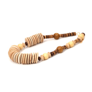 Colliers De Perles Rétro En Bois Pour Femmes, Série Simple, 1 Pièce h5 Image5
