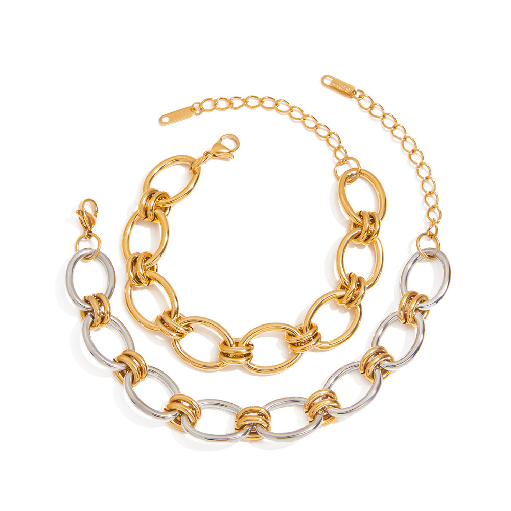 Bracelets Classiques En Acier Inoxydable Étanches h5Image4