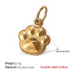 Pendentif double face creux en or Image17