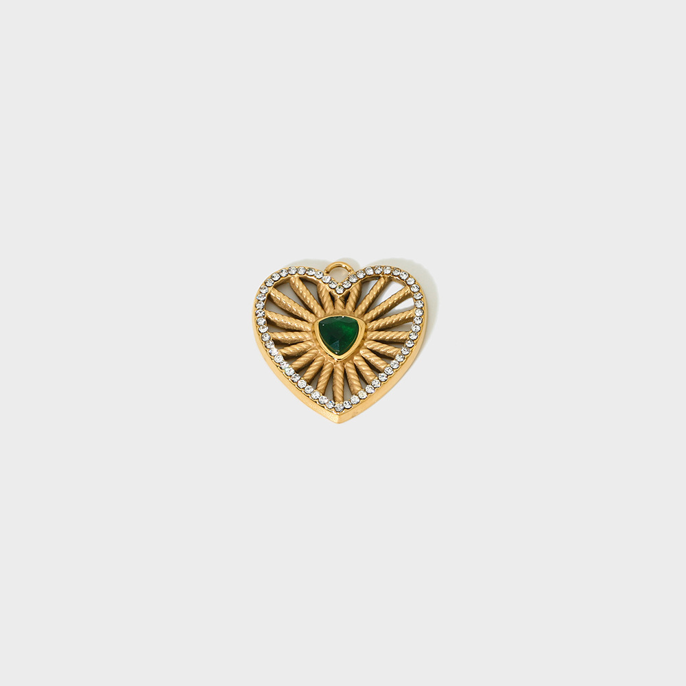 Pendentif De Luxe En Acier Inoxydable Doré De Qualité Supérieure, Étanche, À Monter Soi-Même Image2