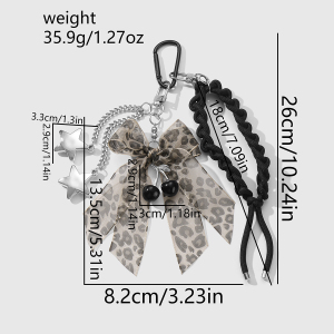Breloques De Sac Pour Femme En Forme De Nœud Papillon Perlé h5 Image9