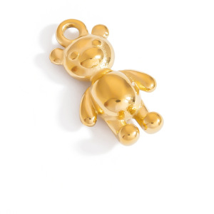 Pendentif Tortue Mignon En Acier Inoxydable Couleur Or Pour Femme, Série Simple, 1 Pièce h5 Image6