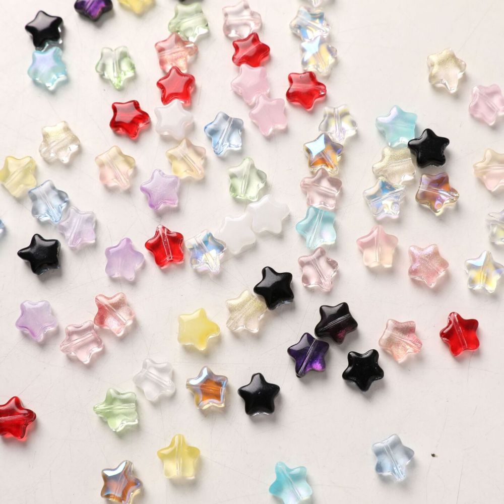 Perles De Verre Transparentes Et Éblouissantes En Forme D'Étoile Pour Bijoux À Faire Soi-Même Image5