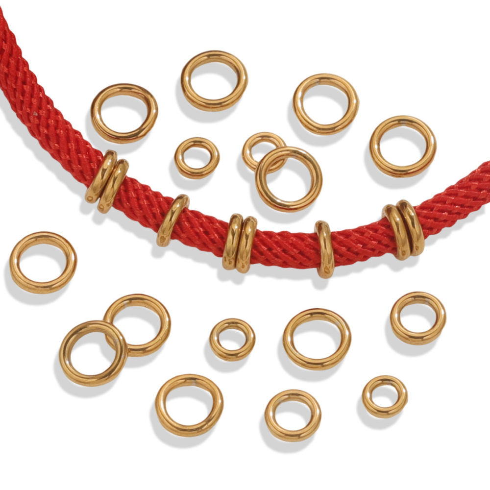 Maillons Et Connecteurs Classiques En Acier Inoxydable Uni Pour Femmes, Série Simple h5Image6