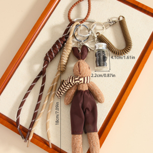 1 Breloque De Sac En Tissu Mignon En Forme De Lapin h5 Image7