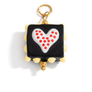 Pendentif En Acier Inoxydable Étanche En Forme De Cœur Coloré À Faire Soi-Même h5 Image4