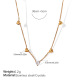collier en or avec pierre blanche Image2