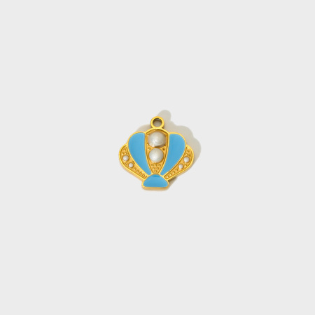 Pendentif créatif en acier inoxydable étanche, coquillage à faire soi-même 2