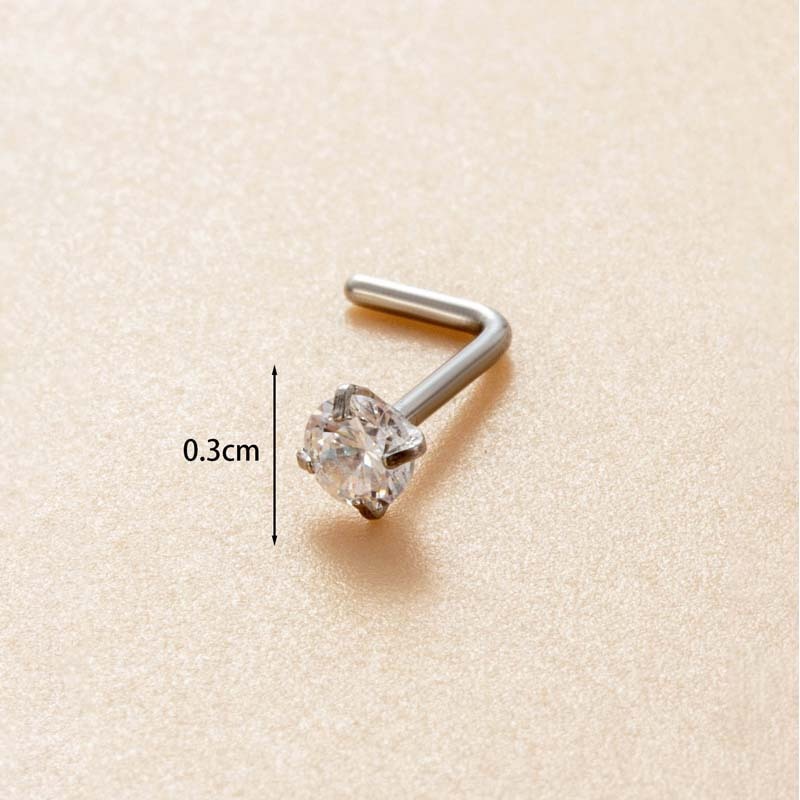 1 Piercing De Nez En Zircon Coloré Pour Femme Image2