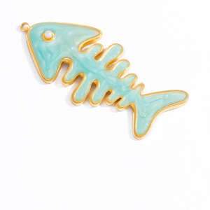 Pendentif Tortue De Vacances En Acier Inoxydable Couleur Or Pour Femme, Série Simple, 1 Pièce h5 Image10
