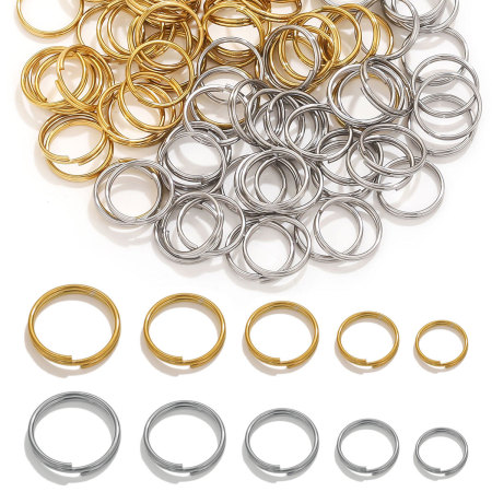 Maillons et connecteurs pour femmes en acier inoxydable de couleur unie, collection Simple Series Daily