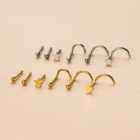 1 piercing de nez exquis en forme d'étoile pour femme