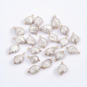 Pendentifs Glamour Pour Femmes, En Acier Inoxydable Étanche, Géométriques, Ornés De Perles D'Eau Douce h5 Image3