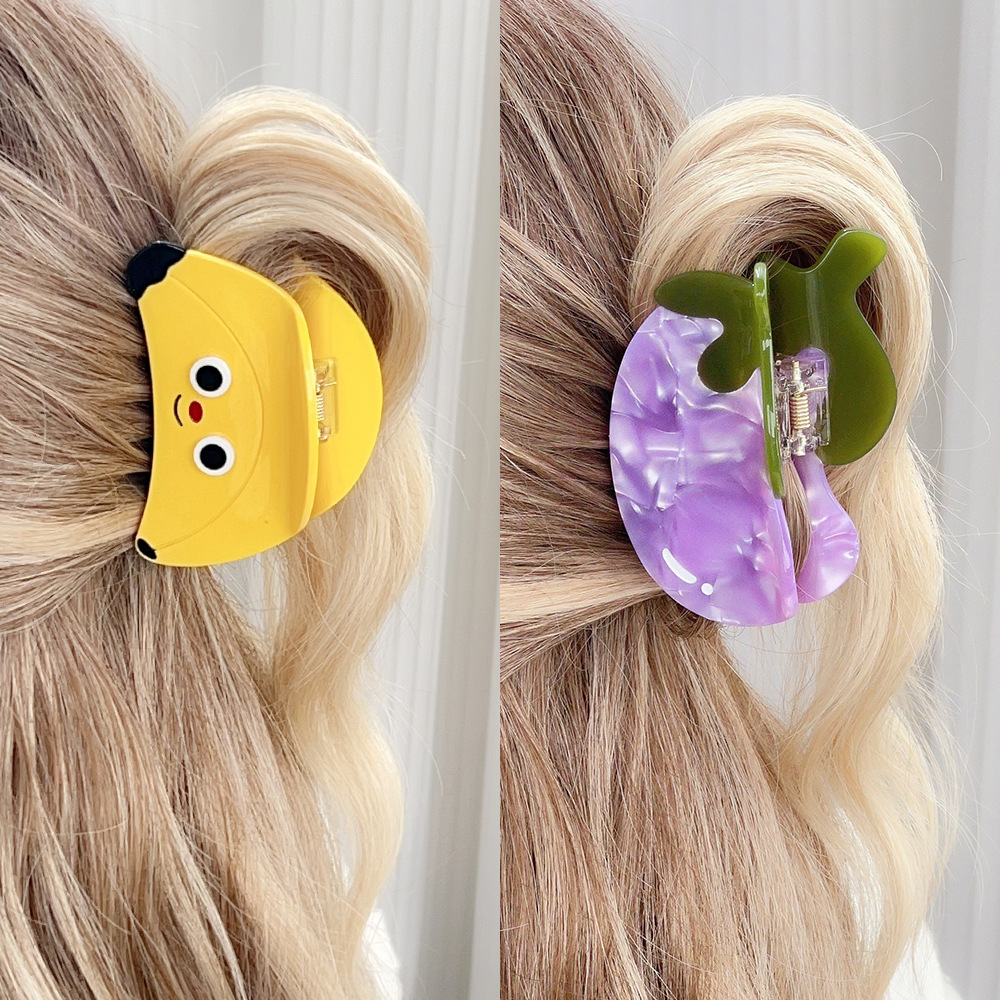 Pinces À Cheveux Pour Femmes En Acétate, Série Sweet Fruit, 1 Pièce h5Image2
