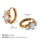 Petites boucles d'oreilles en or et diamants blancs Image4