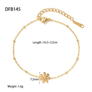 Bracelets Simple Series Daily Heart En Acier Inoxydable Étanche Couleur Or h5