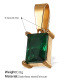 Pendentif en or et zirconium vert Image8