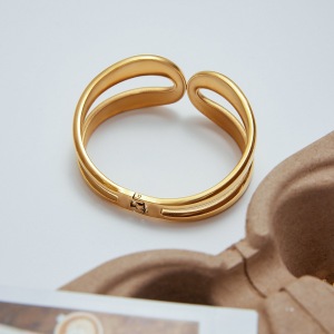 Bracelets Ins Style En Acier Inoxydable Couleur Or h5 Image5
