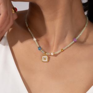Colliers Pendentifs Pour Femmes En Acier Inoxydable Imperméable Avec Perles Papillon Exquises h5 Image6