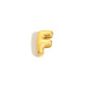 Collier avec pendentif lettre minuscule creuse - Or - F Image6