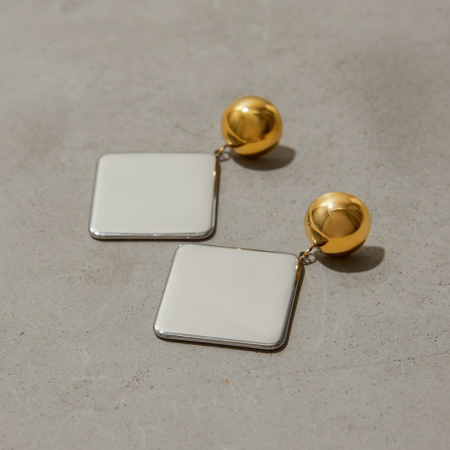 Boucles d'oreilles pendantes en acier inoxydable étanche, de couleurs assorties