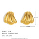 Boucles d'oreilles en forme de citrouille - Or Image2