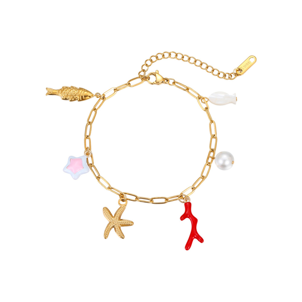 Colliers Pour Femmes Avec Pendentif Sur Le Thème De L'Océan, Style Complexe Hôtelier Image6