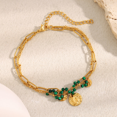 Bracelets à maillons pour femmes, collection romantique OL Beads, en acier inoxydable et étanches. 2