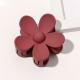 Grande épingle à cheveux givrée à fleurs - Rouge vin Image19