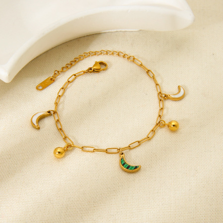 Bracelets pour femmes avec pendentif lune DIY de la série classique