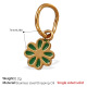 Pendentif goutte d'huile verte en or Image14