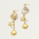 Boucles d'oreilles étoiles de mer blanches Image7