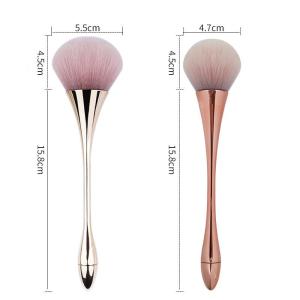 Pinceau À Poudre Doré Pour Maquillage Pour Femme h5 Image4
