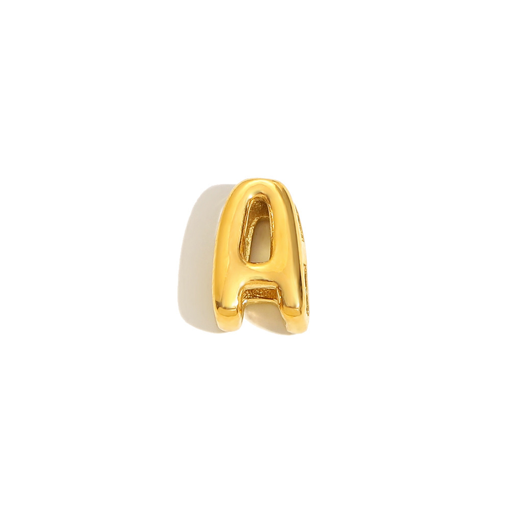 Pendentif Femme Étanche En Acier Inoxydable, Collection Simple Series Diy Fashion Letter 