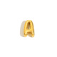 Collier pendentif lettre minuscule creuse - Or - A 