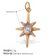 Pendentif en or et zirconium blanc Image18