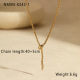 Collier en zirconium blanc 
