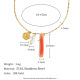 Collier pendentif couleur - Or Image3